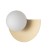 SATURN S 12598 Nowodvorski Lighting Lampa ścienna kinkiet Szczotkowane złoto Biały Inspiracje Premium