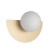 SATURN S 12598 Nowodvorski Lighting Lampa ścienna kinkiet Szczotkowane złoto Biały Inspiracje Premium
