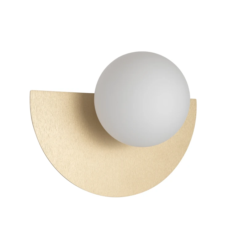 SATURN S 12598 Nowodvorski Lighting Lampa ścienna kinkiet Szczotkowane złoto Biały Inspiracje Premium