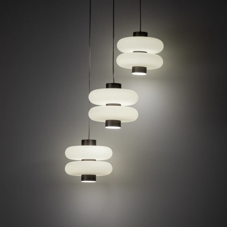 LUNARI LED 11982 Nowodvorski Lighting Lampa sufitowa wisząca Szczotkowane złoto Inspiracje Premium