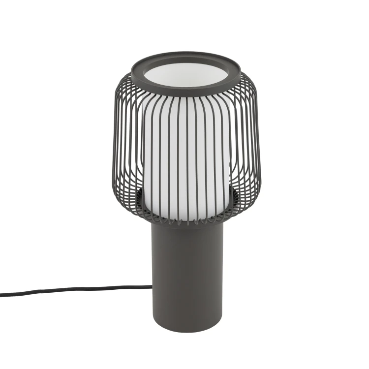 NOME 12253 Nowodvorski Lighting Lampa stołowa Jedwabisty grafit Biały Inspiracje Premium