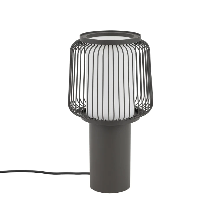 NOME 12253 Nowodvorski Lighting Lampa stołowa Jedwabisty grafit Biały Inspiracje Premium