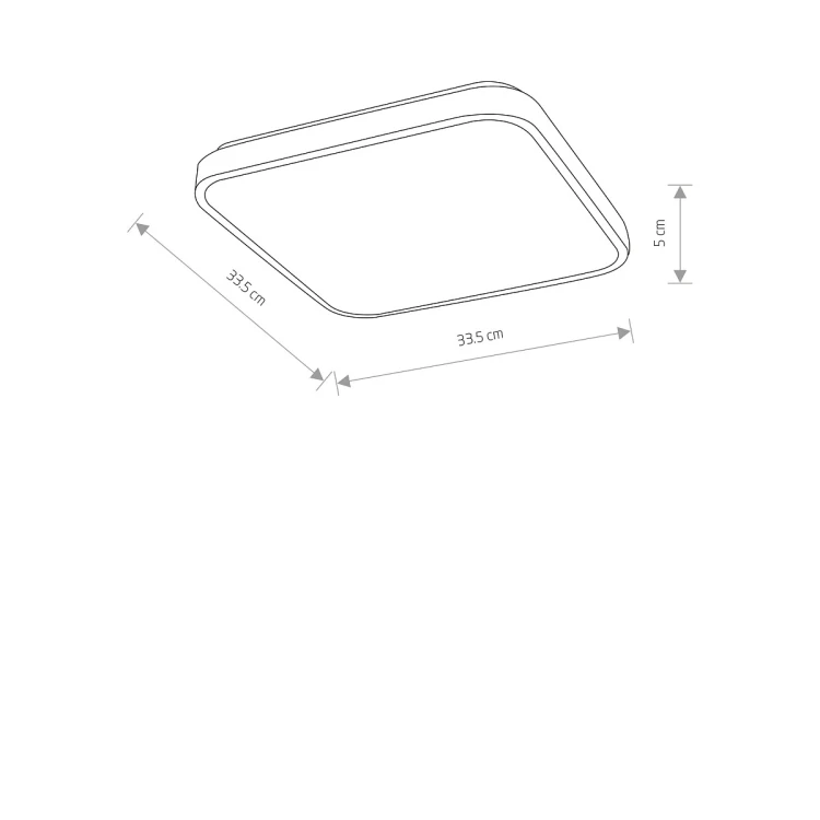 AGNES SQUARE LED PRO 10983 Nowodvorski Lighting Lampa sufitowa plafon do łazienki Czarny Biały Inspiracje Premium