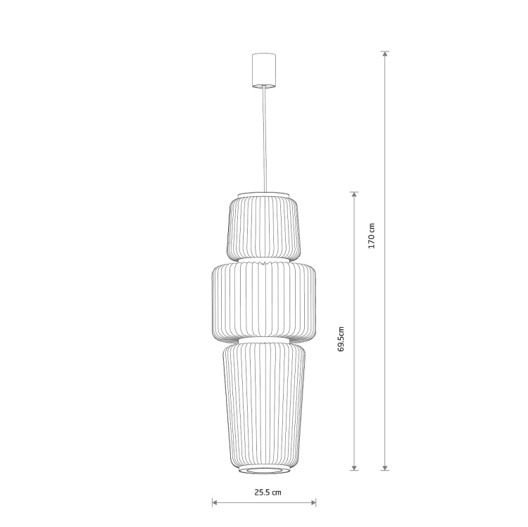 NOME B 12250 Nowodvorski Lighting Lampa sufitowa wisząca Beżowy Inspiracje Premium