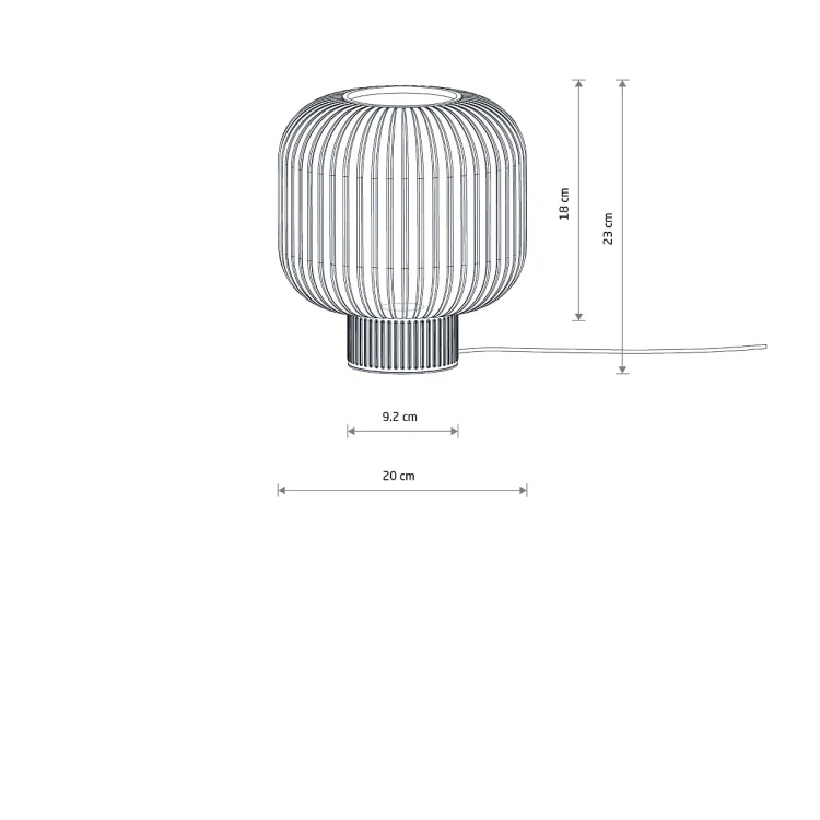 AURORA 11973 Nowodvorski Lighting Lampa stołowa Szary Inspiracje Premium