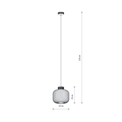 AURORA 11967 Nowodvorski Lighting Lampa sufitowa wisząca Szary Inspiracje Premium