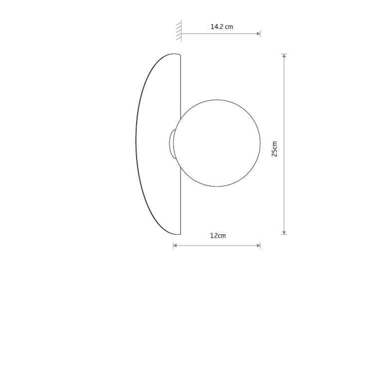 SATURN S 12598 Nowodvorski Lighting Lampa ścienna kinkiet Szczotkowane złoto Biały Inspiracje Premium