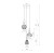 CORALS 11975 Nowodvorski Lighting Lampa sufitowa wisząca Beżowy Szary Inspiracje Premium