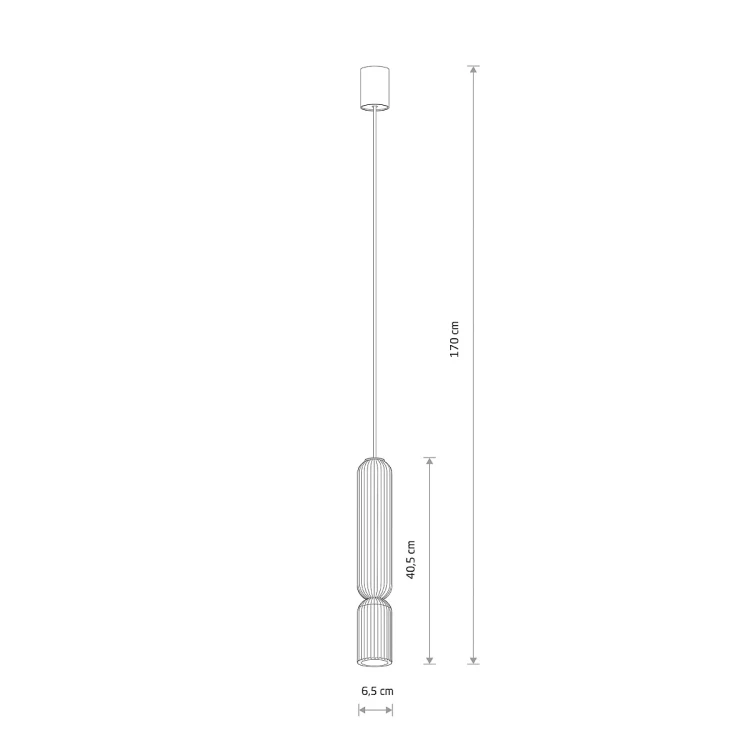 SINGLES B 12202 Nowodvorski Lighting Lampa sufitowa wisząca Granatowy Beżowy Inspiracje Premium