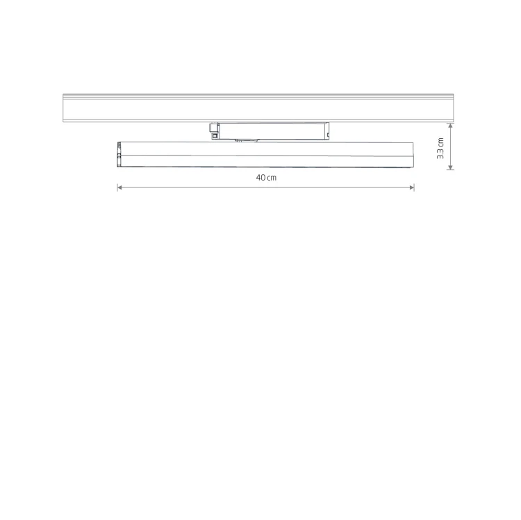 PROFILE LINE LED 20W 12398 Nowodvorski Lighting Lampa do szynoprzewodu System szynowy 1-obwodowy Profile Czarny Inspiracje Premium