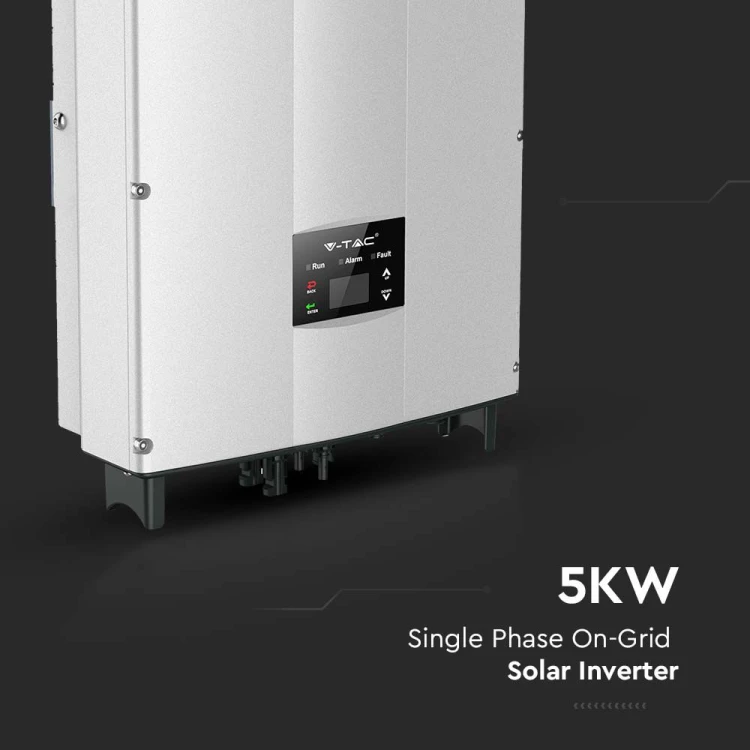 1-fazowy Inwerter ON-GRID z wyświetlaczem LCD VT-6605105 o mocy 5KW 5 LAT GWARANCJI IP65 11370 V-TAC
