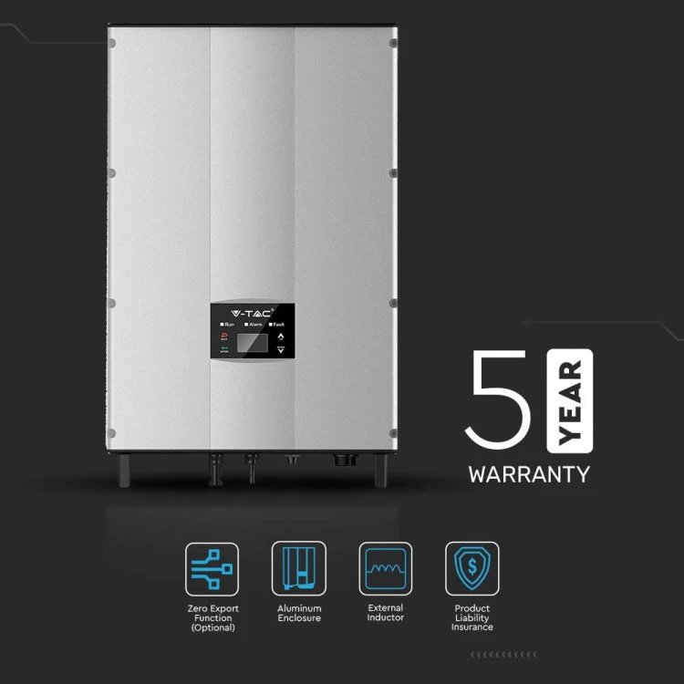 3-fazowy Inwerter VT-6608305 ON-GRID LCD MOC 8kW MODUŁ WiFi 5 LAT GWARANCJI IP65 11372 V-TAC