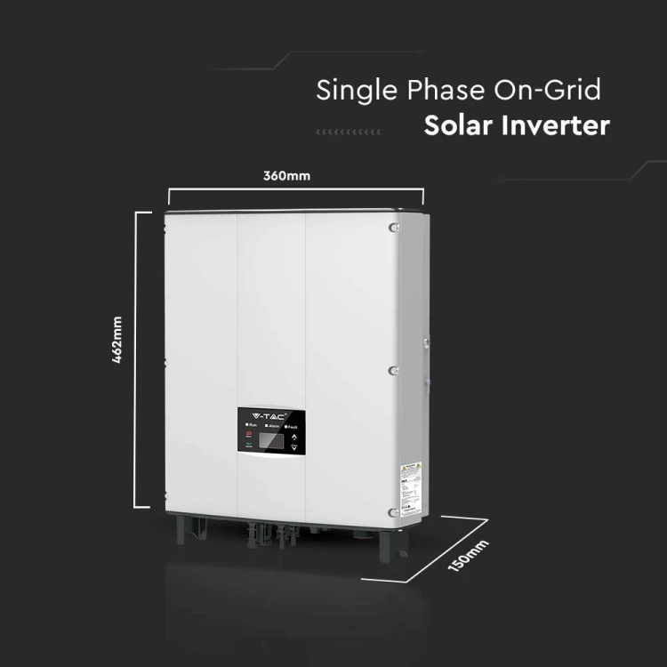 1-fazowy Inwerter ON-GRID z wyświetlaczem LCD VT-6605110 o mocy 5KW 10 LAT GWARANCJI IP65 11380 V-TAC