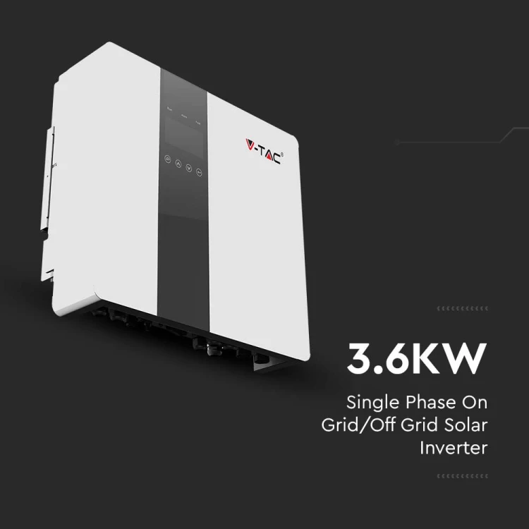 1-fazowy Inwerter Hybrydowy VT-66036103 ON-GRID / OFF-GRID o mocy 3,6kW 3 LATA GWARANCJI IP65 11374 V-TAC