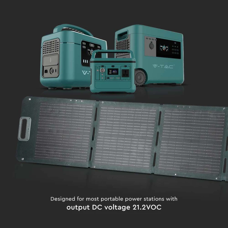 Przenośny panel solarny VT-10120 o mocy 120W Dedykowany do banków energii 11446 V-TAC