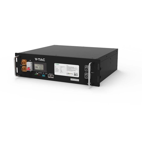 Niskonapięciowy Magazyn Energii VT-48100E-P2 Bateria LFP o pojemności 5,12kWh Bateria typu RACK do montażu w stelażu 10 LAT GWARANCJI IP 20 6000 cykli ładowania 11377 V-TAC