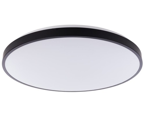 Lampa sufitowa Industrialna Loft AGNES ROUND LED BLACK 8206 NOWODVORSKI Lighting 64W 3000K IP44 oświetleniowa plafon nowoczesny do kuchni korytarza czarny czarna metal Inspiracje Premium