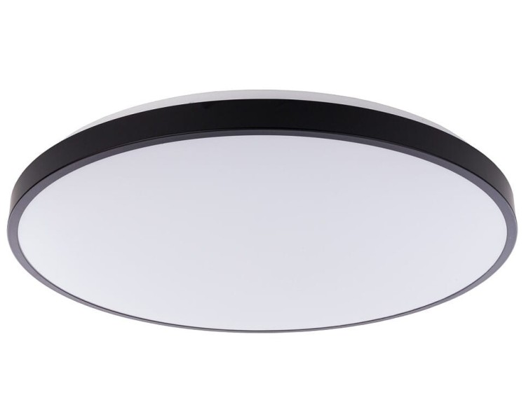 Lampa sufitowa Industrialna Loft AGNES ROUND LED BLACK 8206 NOWODVORSKI Lighting 64W 3000K IP44 oświetleniowa plafon nowoczesny do kuchni korytarza czarny czarna metal Inspiracje Premium