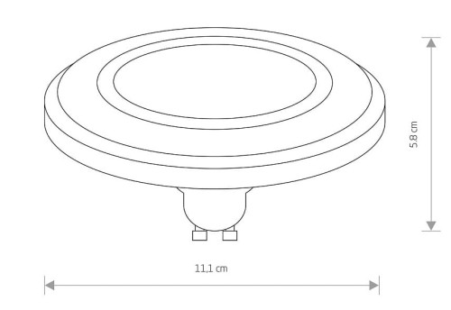 Żarówka Reflektor LED 9W GU10 ES111 BLACK 9211 NOWODVORSKI Lighting 4000K AR111 kąt świecenia 120° czarna barwa neutralna dzienna Inspiracje Premium