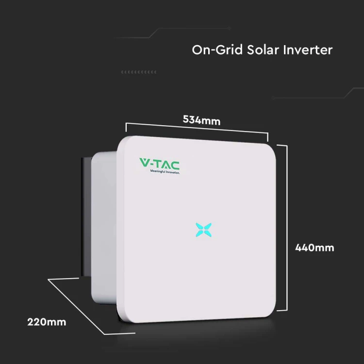 3-fazowy Inwerter VT-61015 ON-GRID 15kW 10 LAT GWARANCJI IP66 IP65 Zabezpieczenia DC / AC II SPD 11630 V-TAC