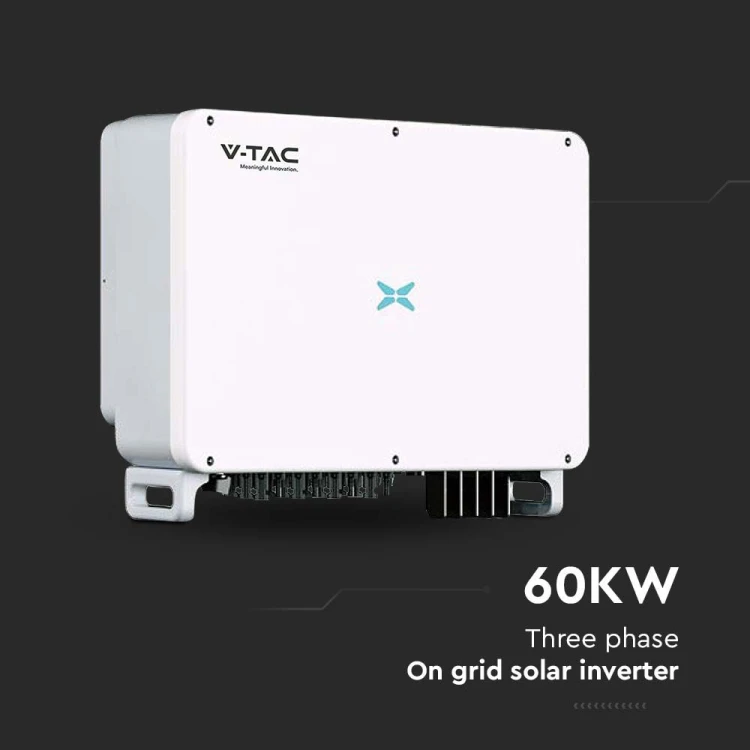 3-fazowy Inwerter VT-61060 ON-GRID o mocy 60kW 10 LAT GWARANCJI IP66 Zabezpieczenia DC / AC Typu II SPD 11631 V-TAC