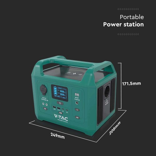 Przenośny Bank Energii VT-303n o mocy 300W / 20Ah /14.8V / gniazdo schuco 11625 V-TAC