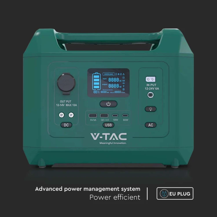 Przenośny Bank Energii VT-303n o mocy 300W / 20Ah /14.8V / gniazdo schuco 11625 V-TAC