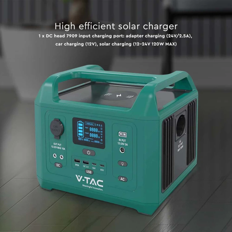 Przenośny Bank Energii VT-303n o mocy 300W / 20Ah /14.8V / gniazdo schuco 11625 V-TAC