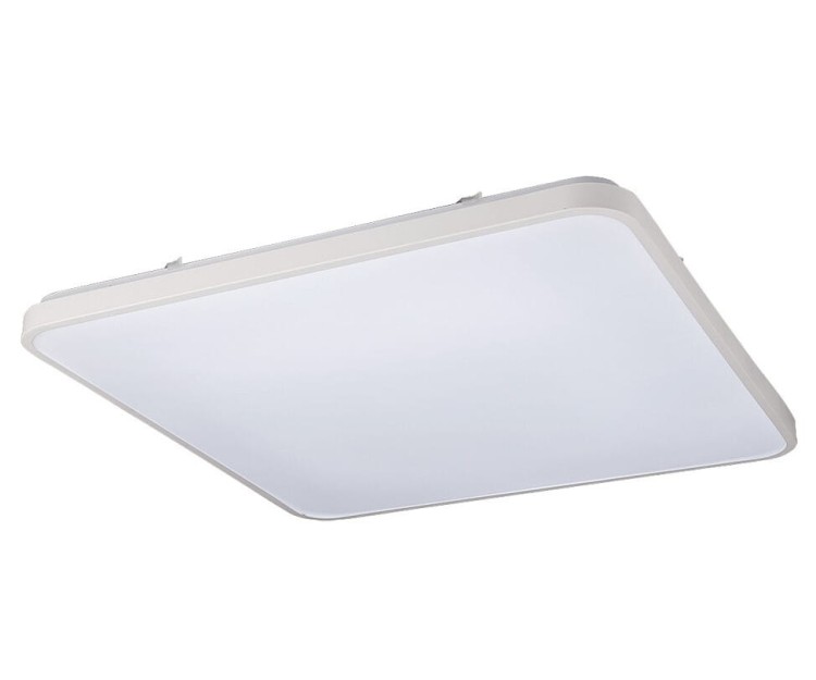 Lampa sufitowa Industrialna Loft AGNES SQUARE LED WHITE 8114 NOWODVORSKI Lighting 64W 3000K IP44 oświetleniowa plafon nowoczesny do kuchni korytarza biało biała metal Inspiracje Premium