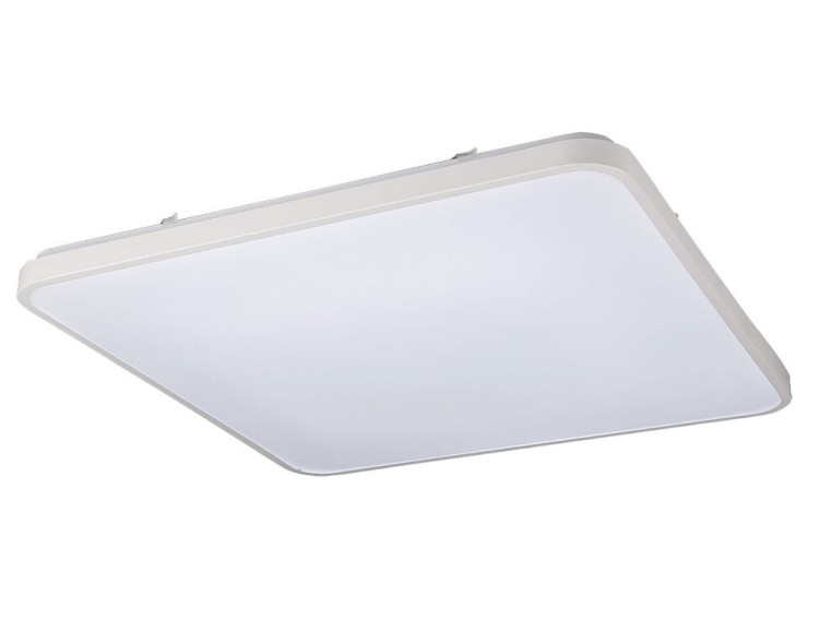 Lampa sufitowa Industrialna Loft AGNES SQUARE LED WHITE 8133 NOWODVORSKI Lighting 64W 4000K IP44 oświetleniowa plafon nowoczesny do kuchni korytarza biało biała metal Inspiracje Premium