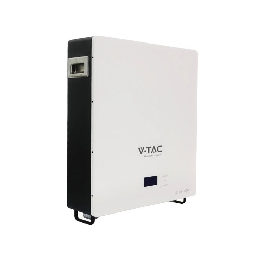 Niskonapięciowy Magazyn Energii VT-5139 Bateria LIFEPO4 o pojemności 5,12kWh 100Ah/51,2V Bateria naścienna Wbudowany BMS 10 LAT GWARANCJI IP 20 5000 cykli ładowania 114483 V-TAC