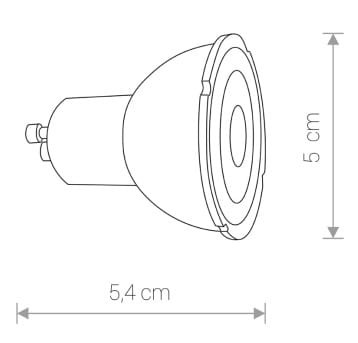 Żarówka punktowa Spot Reflektor LED 7W GU10 R50 WHITE 9178 NOWODVORSKI Lighting 4000K wąski kąt świecenia 50° dekoracyjna wewnętrzna i zewnętrzna wymienna biała obudowa do podświetlenia reflector barwa neutralna dzienna