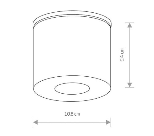 Sufitowa oprawa lampa punktowa HEXA GRAPHITE 9565 NOWODVORSKI Lighting GU10 tuba spot downlight natynkowa nowoczesna oświetleniowa grafitowa ciemna szara czarna pojedyncza Inspiracje Premium