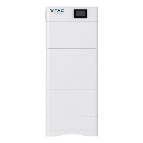 Wysokonapięciowy Modułowy Magazyn Energii V-TAC OHS40K-100 o pojemności 40,96kWh. w zestawie podstawa + (8*5,12kWh) moduły bateryjne VT-OH-5K LiFePO4 5.12V 100Ah + moduł kontrolny BMS wraz z okablowaniem 120028 V-TAC