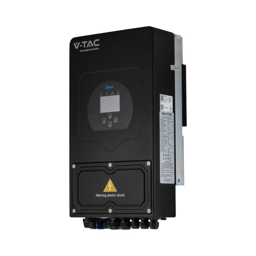 DEYE SUN-6K-SG03LP1-EU 1-fazowy Inwerter Hybrydowy ON-GRID / OFF-GRID o mocy 6kW ( Specyfikacja włoska ) Wersja czarna 10 LAT GWARANCJI IP65 115291 V-TAC
