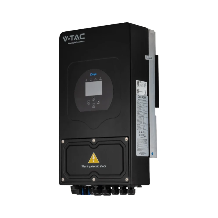 DEYE SUN-6K-SG03LP1-EU 1-fazowy Inwerter Hybrydowy ON-GRID / OFF-GRID o mocy 6kW ( Specyfikacja włoska ) Wersja czarna 10 LAT GWARANCJI IP65 115291 V-TAC