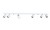 Lampa sufitowa listwa szyna natynkowa 128cm EYE SPOT WHITE VI 6607 NOWODVORSKI Lighting 6x GU10 Spot oświetleniowa nowoczesna sufitowa ścienna metal biały biała chrom nawierzchniowa jak szynoprzewód Inspiracje Premium