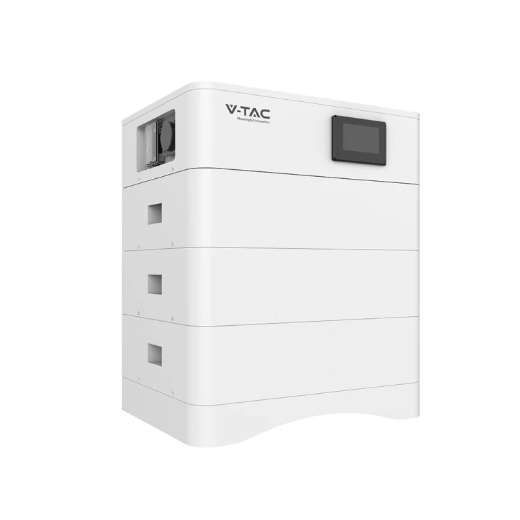 Wysokonapięciowy Modułowy Magazyn Energii V-TAC OHS15K-100 O POJEMNOŚCI 15,36kWh. W zestawie podstawa + (3*5,12kWh) moduły bateryjne VT-OH-5K LiFePO4 5.12V 100Ah + moduł kontrolny BMS wraz z okablowaniem 120023-yude V-TAC
