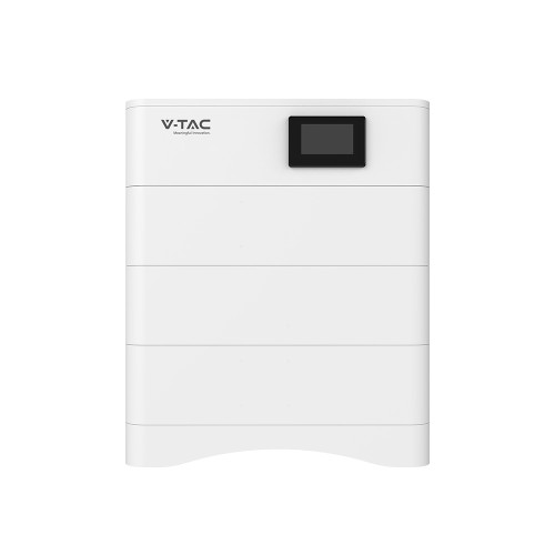 Wysokonapięciowy Modułowy Magazyn Energii V-TAC OHS15K-100 O POJEMNOŚCI 15,36kWh. W zestawie podstawa + (3*5,12kWh) moduły bateryjne VT-OH-5K LiFePO4 5.12V 100Ah + moduł kontrolny BMS wraz z okablowaniem 120023-yude V-TAC