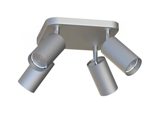 Lampa sufitowa natynkowa EYE SPOT SILVER IV 5844 NOWODVORSKI Lighting 4x GU10 plafon Spot oświetleniowa nowoczesna sufitowa ścienna metal srebrna srebrny chrom nawierzchniowa Inspiracje Premium