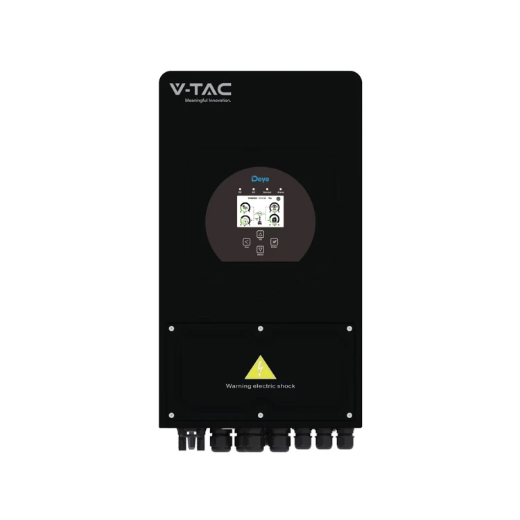 DEYE SUN-5K-SG03LP1-EU 1-fazowy Inwerter Hybrydowy ON-GRID / OFF-GRID o mocy 5kW 10 LAT GWARANCJI IP65 - CZARNA SERIA V-TAC - Specyfikacja włoska 12309 V-TAC