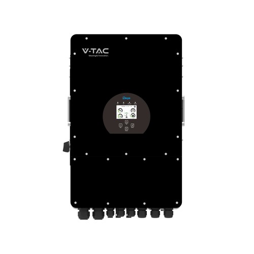 DEYE SUN-10K-SG04LP3-EU 3-fazowy niskonapięciowy Inwerter Hybrydowy Wersja czarna DLA V-TAC o mocy 10kW 10 LAT GWARANCJI IP65 12307 V-TAC