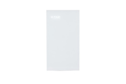 VT-51200W 5.12kWh Wall mounted lithium battery 6000 cycles white body 12278 V-TAC