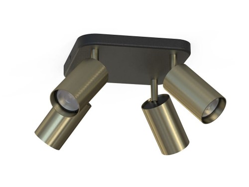 Lampa sufitowa natynkowa EYE SPOT BRASS IV 8820 NOWODVORSKI Lighting 4x GU10 plafon Spot oświetleniowa nowoczesna sufitowa ścienna metal mosiądz czarny czarna złoty złota nawierzchniowa Inspiracje Premium