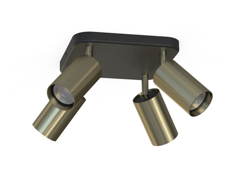 Lampa sufitowa natynkowa EYE SPOT BRASS IV 8820 NOWODVORSKI Lighting 4x GU10 plafon Spot oświetleniowa nowoczesna sufitowa ścienna metal mosiądz czarny czarna złoty złota nawierzchniowa Inspiracje Premium