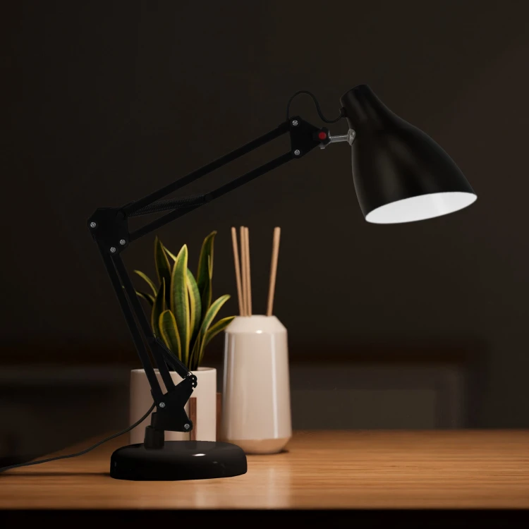 Lampka biurkowa CABO E27 1x15W czarna ORO CABO E27 B ORO33389 LED-POL