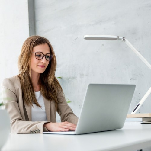 Lampka biurkowa EPSILON LED 14W 850lm biała ORO EPSILON LED W ORO33060 LED-POL