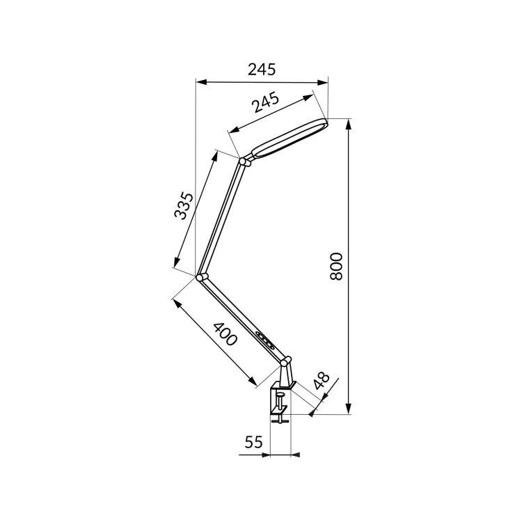 Lampka biurkowa EPSILON LED 14W 850lm biała ORO EPSILON LED W ORO33060 LED-POL