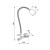Lampka biurkowa LARUS LED 3W 240lm czarna z uchwytemORO LARUS CL LED B ORO33047 LED-POL