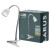 Lampka biurkowa LARUS LED 3W 240lm biała z uchwytemORO LARUS CL LED W ORO33046 LED-POL
